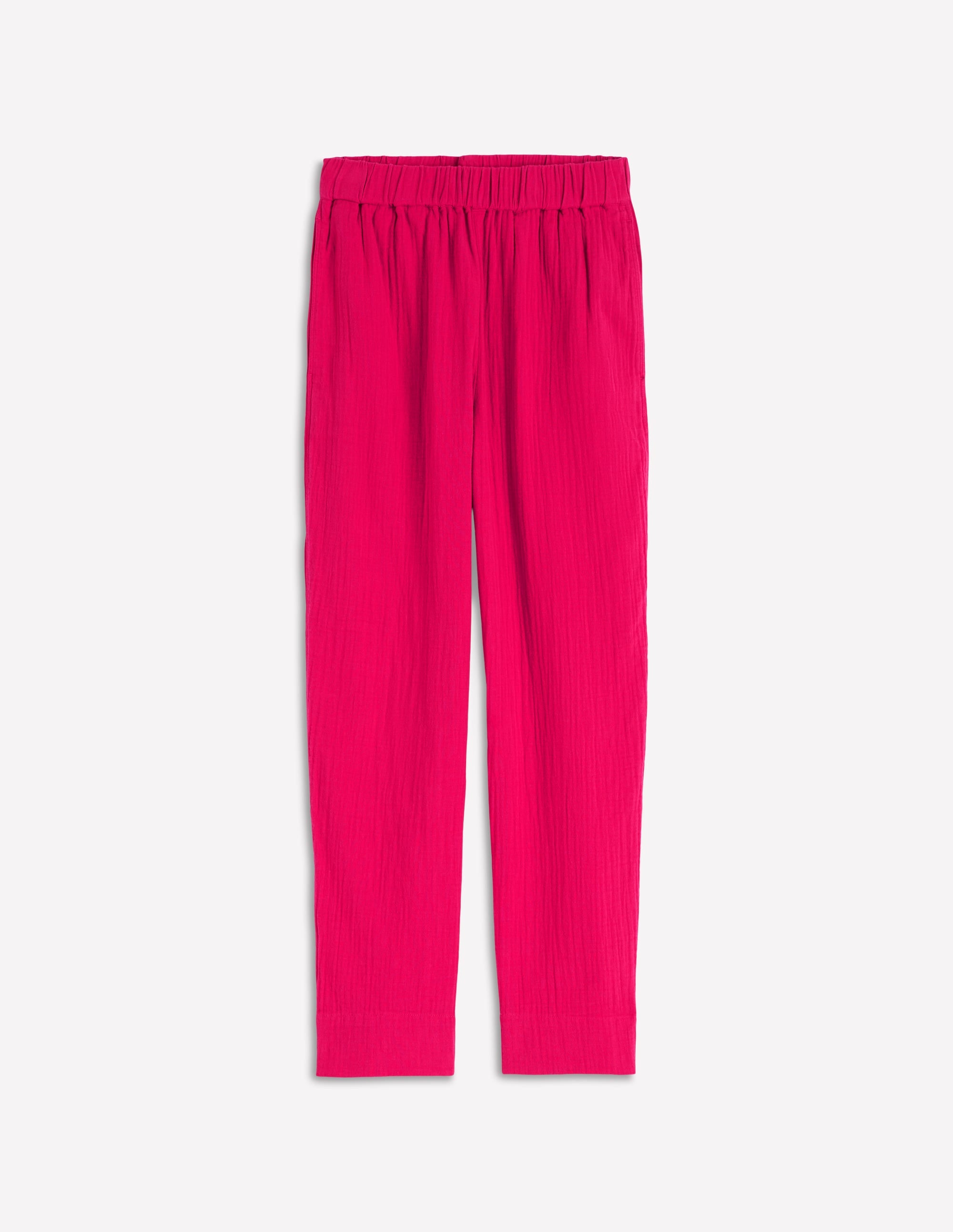 Double Cloth Crop Trousers