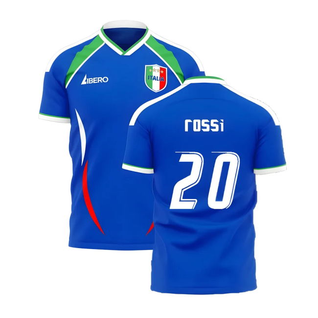 ROSSI 20 Italy Senior Team High Performance Home Player Jersey (1)
