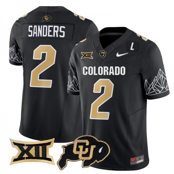 Nike Colorado Buffaloes #2 Shedeur Sanders Men Stitch Jersey - Black