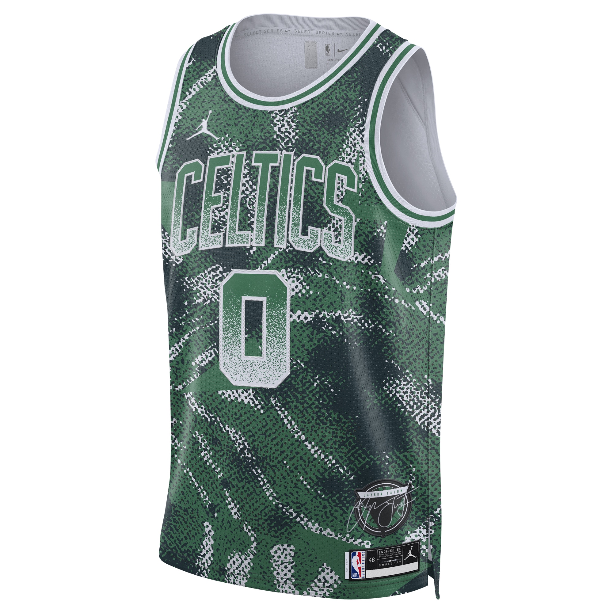[LK] Jayson Tatum #0 Boston Celtics Unisex 2025 Select Series Swingman Player Jersey - Green