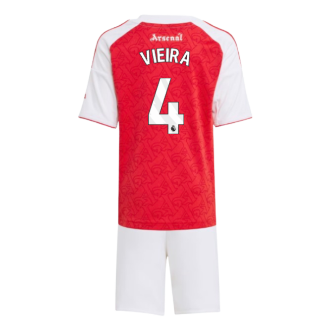 Vieira 4 New Breathable Arsenal Home Match Shirt