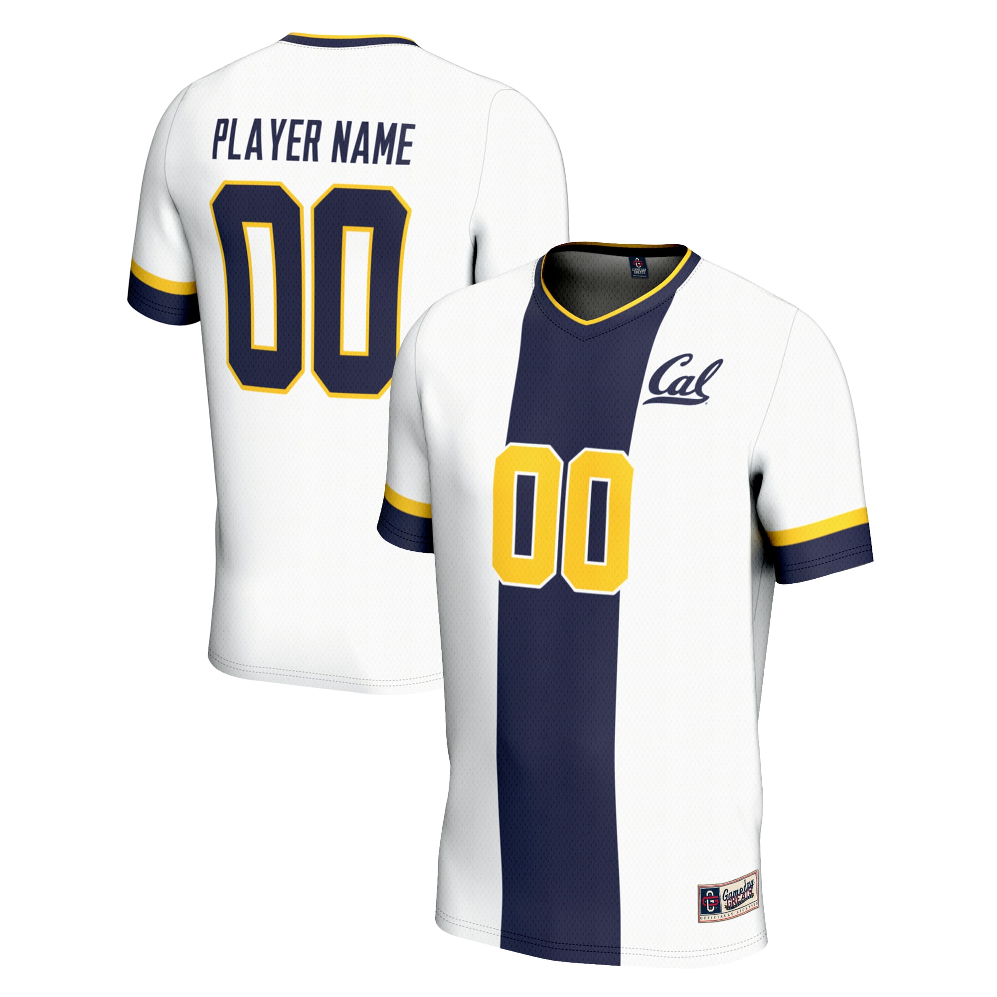 [LK] Cal Bears GameDay Greats NIL Pick-A-Player Lightweight Soccer Jersey - White