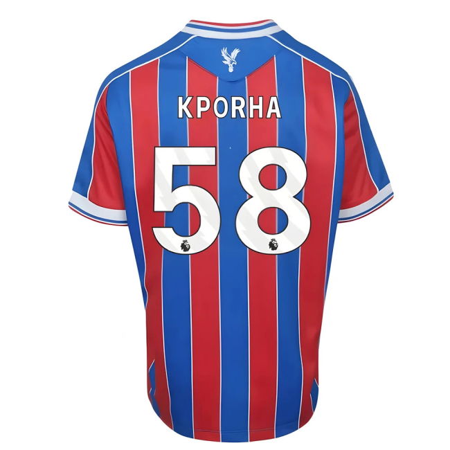 Kids Kporha 58 2025-2026 Crystal Palace Soccer Club Home Jersey