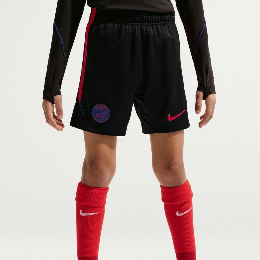 [EFKS] Paris Saint Germain Shorts Dri FIT Strike Black/Global Training Kids Red Uniform
