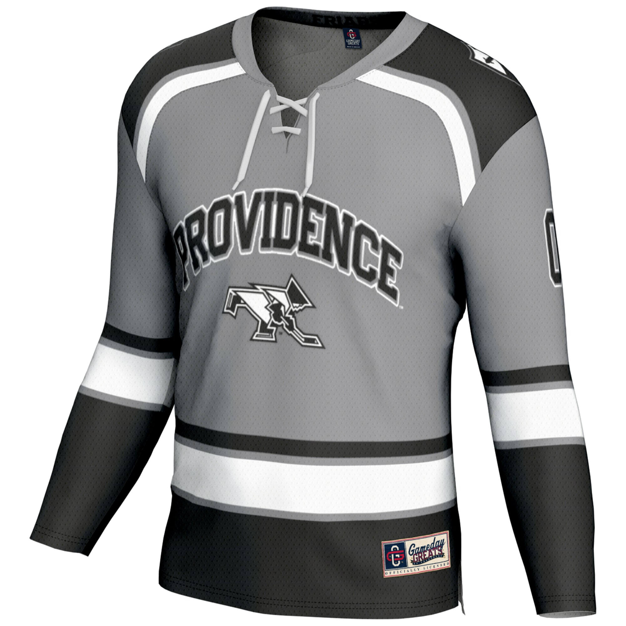 [NJP] Providence Friars GameDay Greats Unisex NIL Pick-A-Player Women's Ice Hockey Jersey - Gray