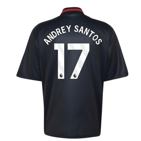 [JGK] 2026-2027 Man Utd Street Jersey (Black) (Andrey Santos 17)