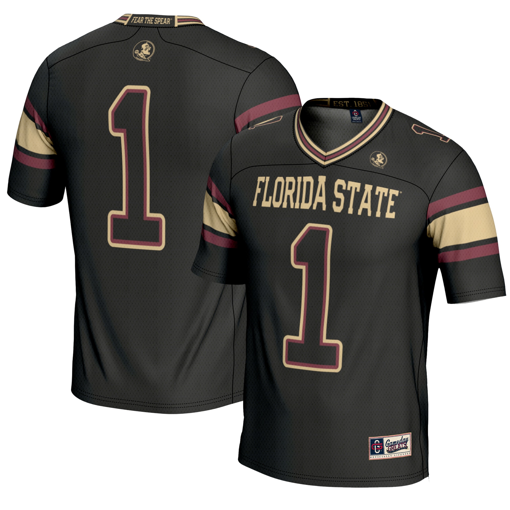 [NJP] Florida State Seminoles GameDay Greats Youth Endzone Football Jersey - Black