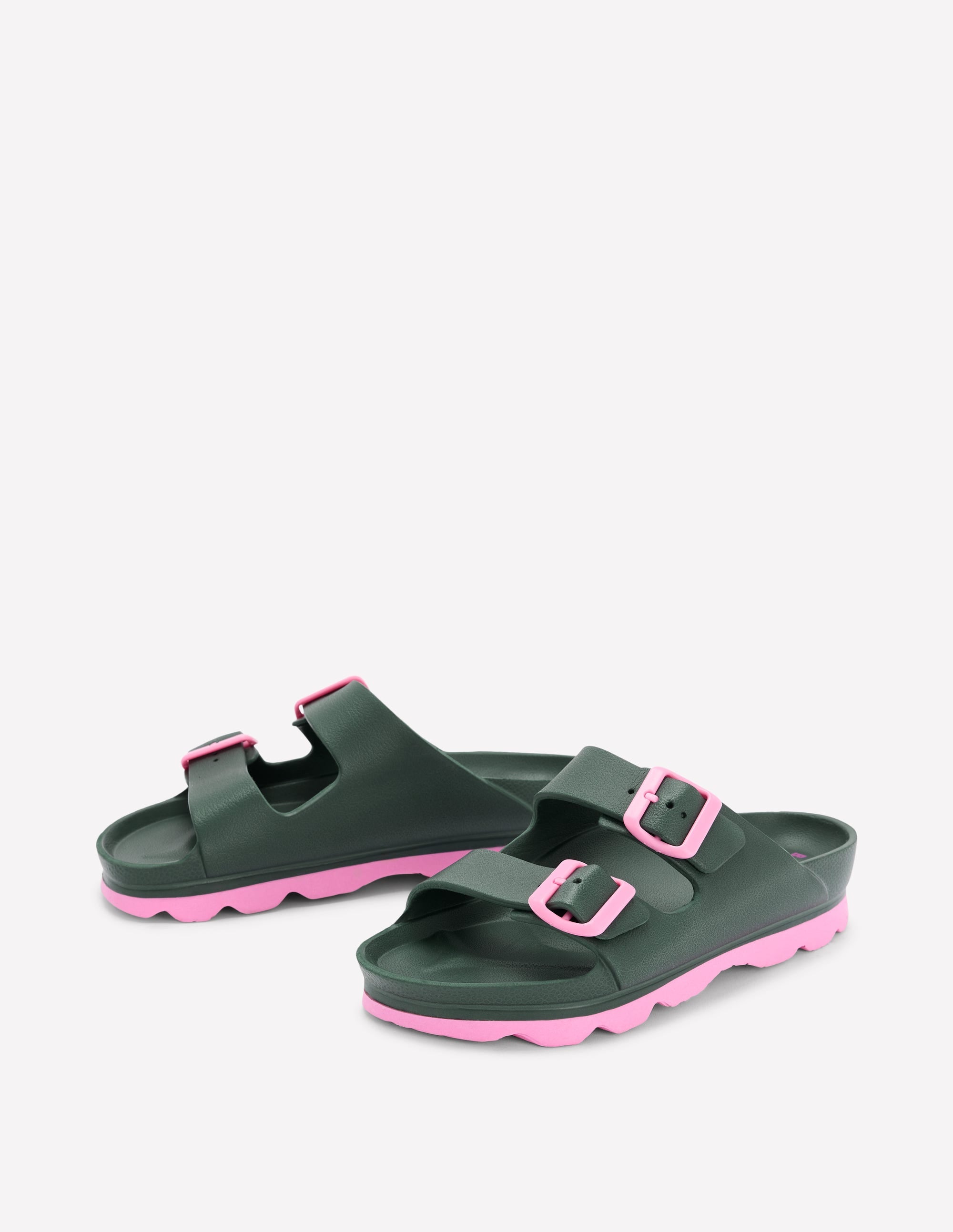 Lyla Double Buckle Sliders