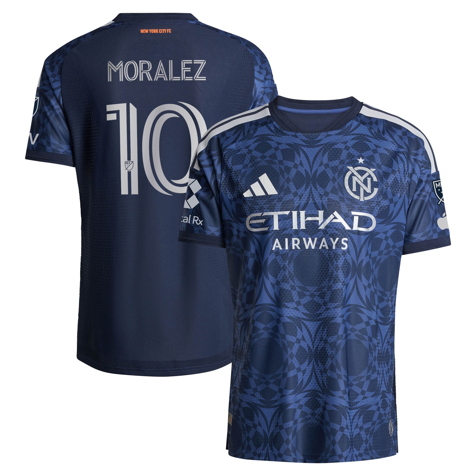 [SJH] Maximiliano Moralez New York City FC 2026 The All Nations Kit On-Field Authentic Patch Jersey - Blue
