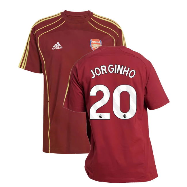 2025-20 Arsenal Adidas Home Football Jersey Jorginho 20 L M S