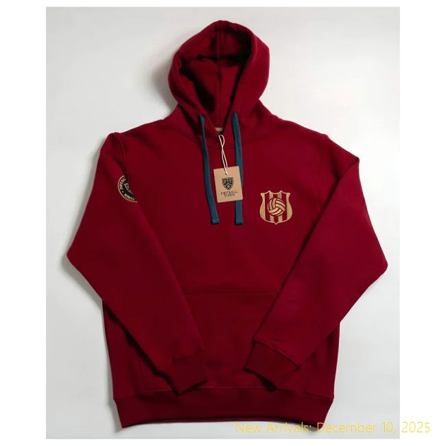 Durable Barca Barcelona Retro Football Hoodie (Red) - Budget-Friendly