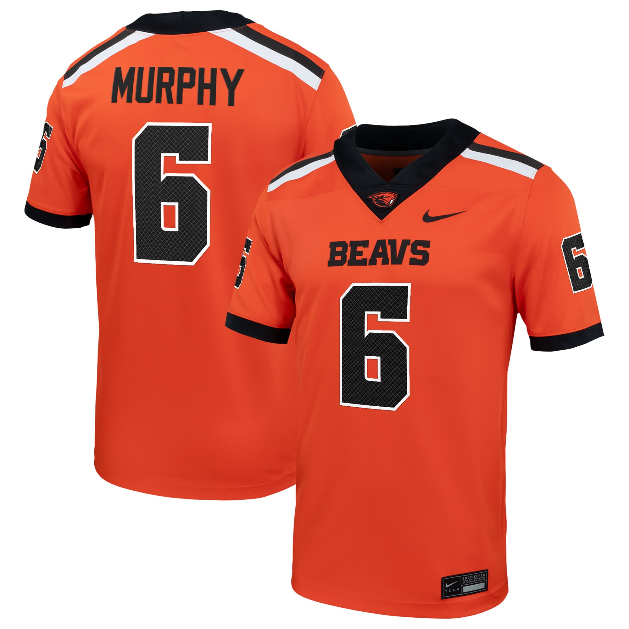 Maalik Murphy Oregon State Beavers Home Men's NIL Football Game Jersey - Orange