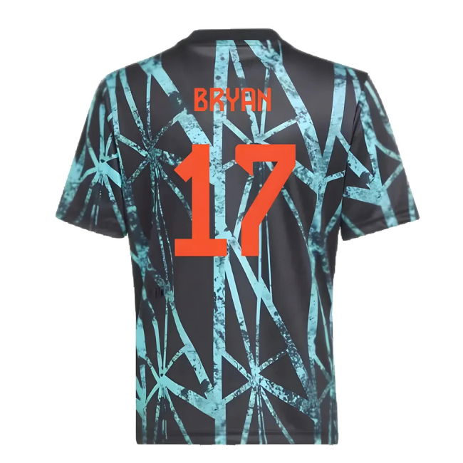 Bayern Bayern Munich Pre Match Shirt Black Kids Bryan #17 Official...