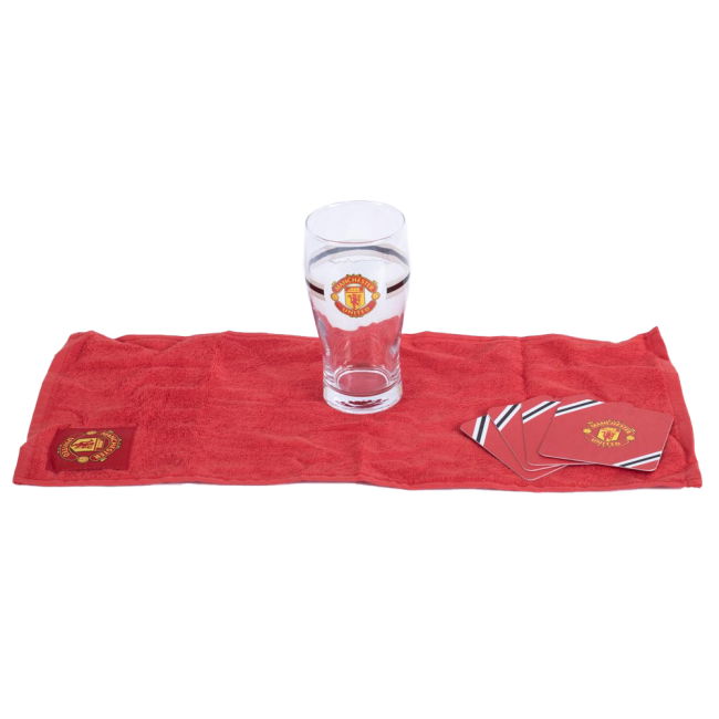 Manchester United FC Core Stripe Mini Bar Set (Match Day)
