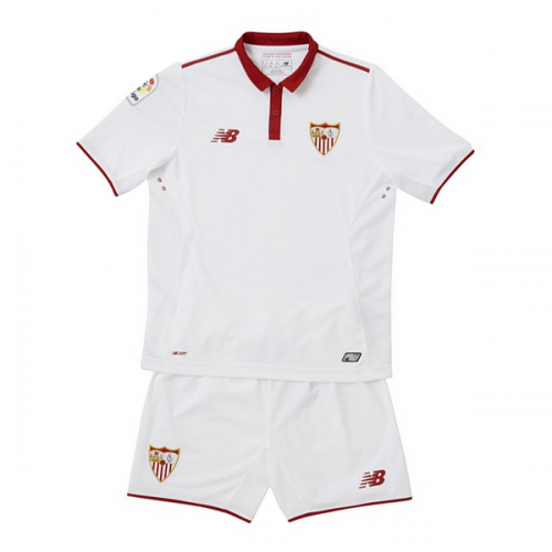 Professional Grade Kids Sevilla Home 201617 Soccer KitShirtShorts