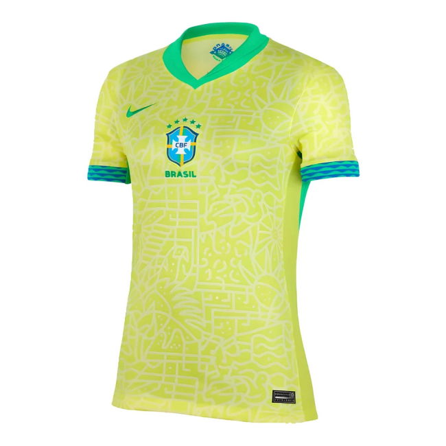 Match 2024-2025 Brazil Home Shirt (Womens) Cup Player Soccer