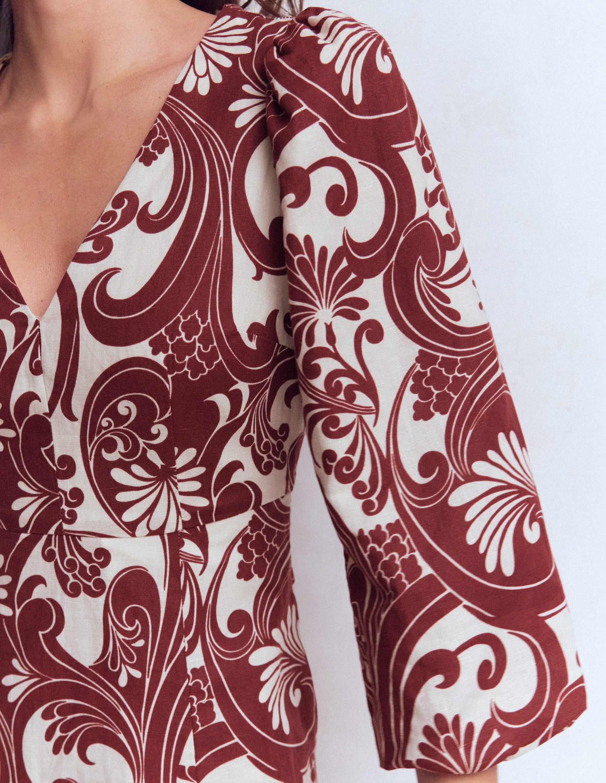 Marla Linen Blend Short Dress