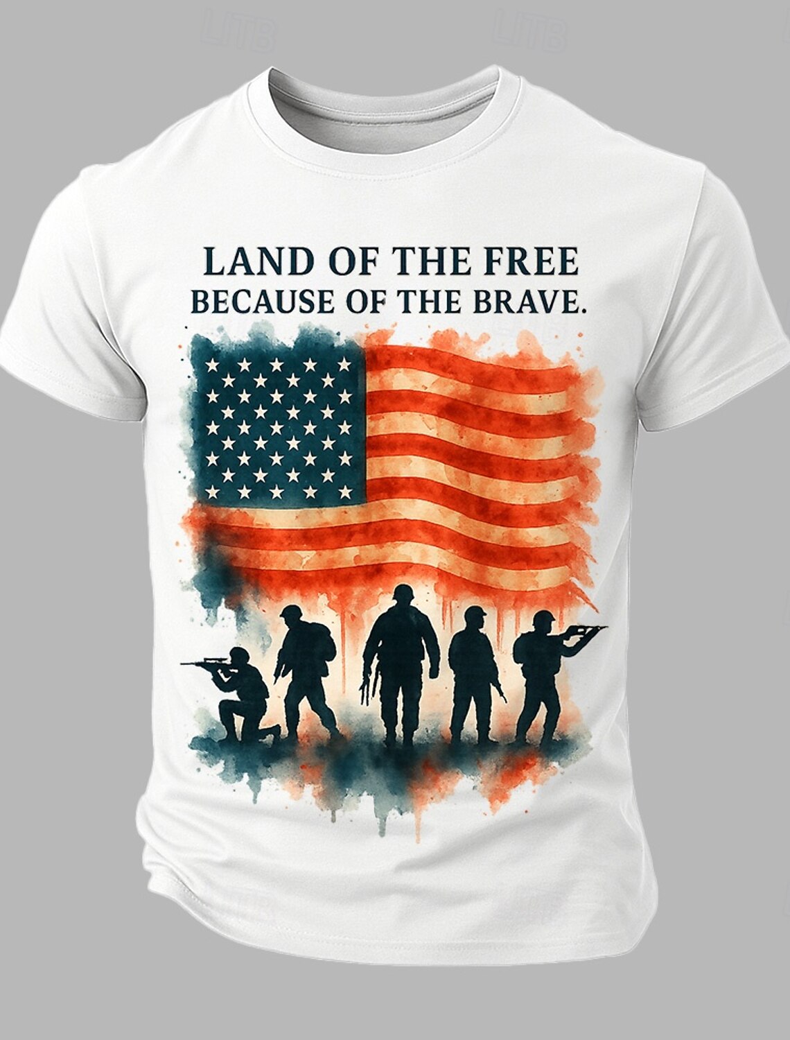 4th of July 2026 250th Memorial Day Patriotic Patriot Graphic US Flag Short Sleeve T-Shirt Sports Street