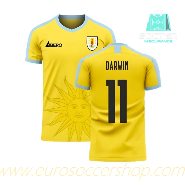 2025-26 Edition Uruguay Replica Away Kit Libero (DARWIN 11)