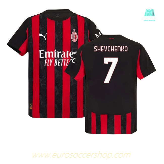 2025-2026 AC Milan Authentic Home Shirt (Shevchenko 7)