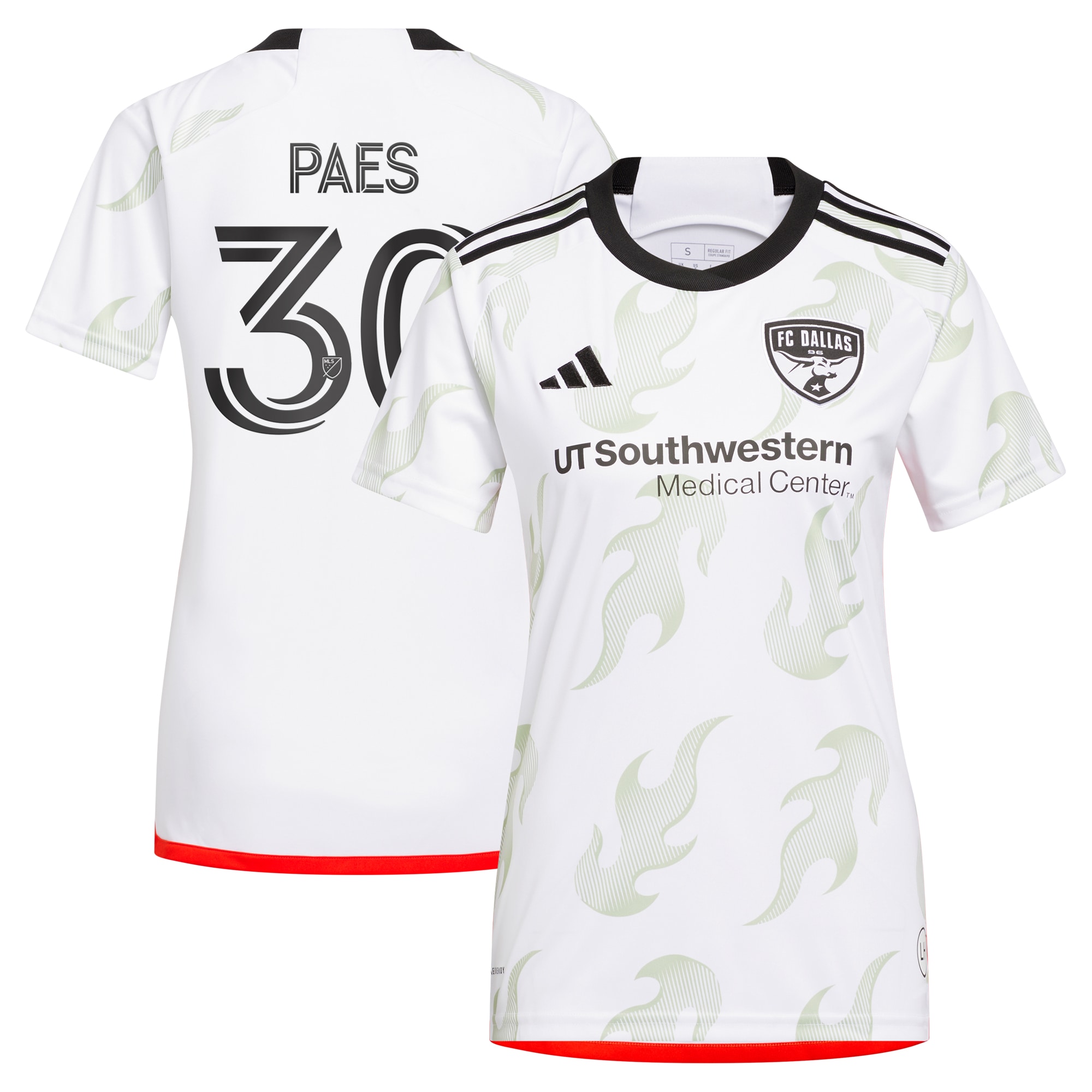 [SJH] Youth Maarten Paes FC Dallas Women's 2024 Burn Baby Burn Replica Player Jersey - White