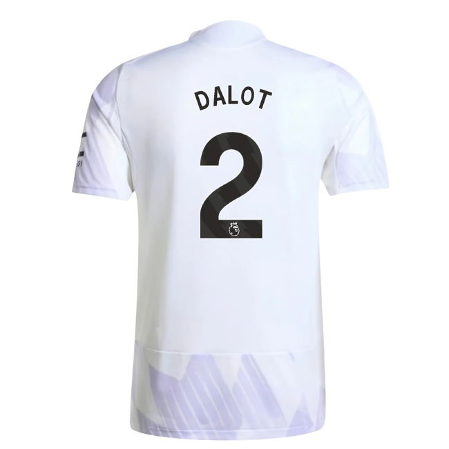 2025-20 Man Utd Away Shirt with Dalot 2 L M S