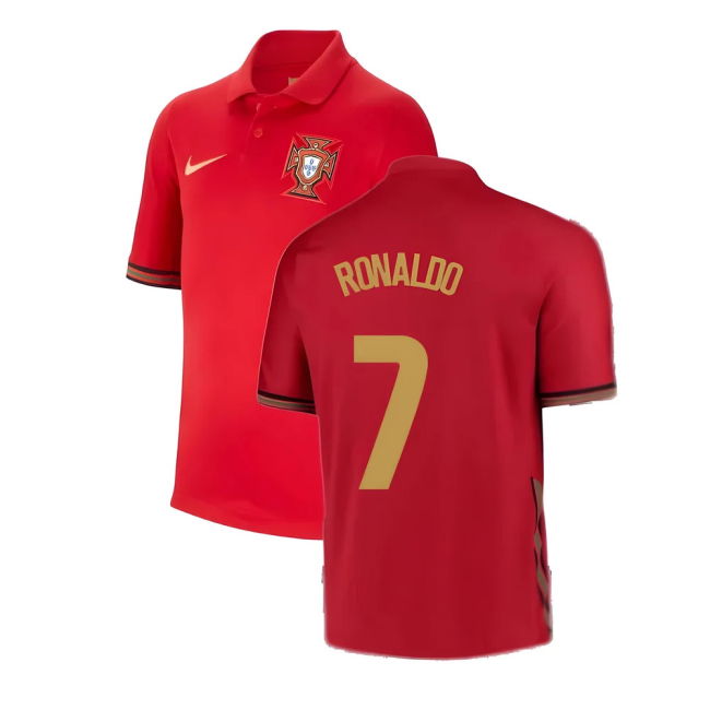 2020-2021 Portugal Home Nike Shirt (Kids) (Ronaldo 7) Oranje