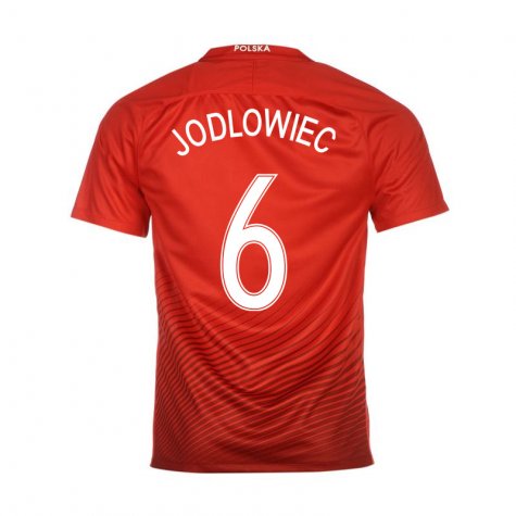 Premium Quality Poland Away 2016 Jodlowiec 6 Soccer Jersey Shirt
