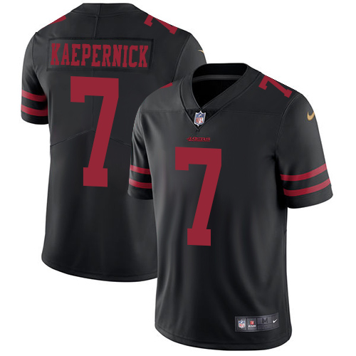 Authentic NFL SF 49ers #7 Colin Kaepernick Black Limited Jersey