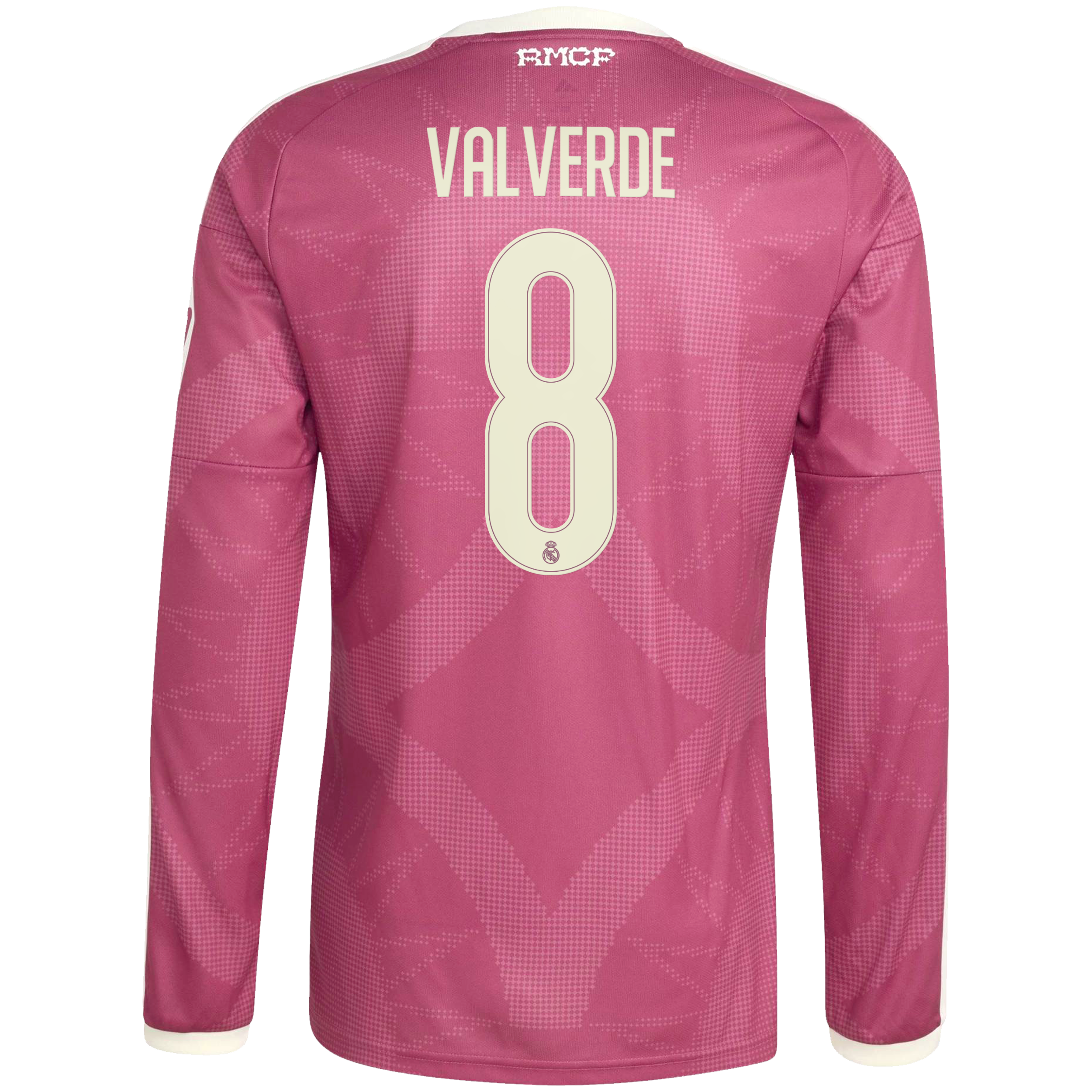 [JED] Federico Valverde Real Madrid 2026/27 Third Replica Long Sleeve Jersey - Pink