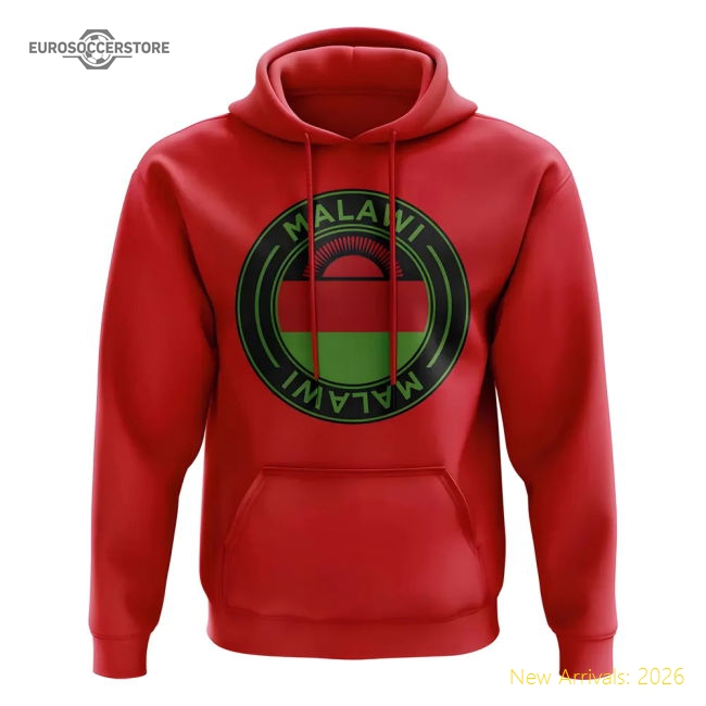 Malawi Football Badge Hoodie (red) - World Cup Edition - Match Quality