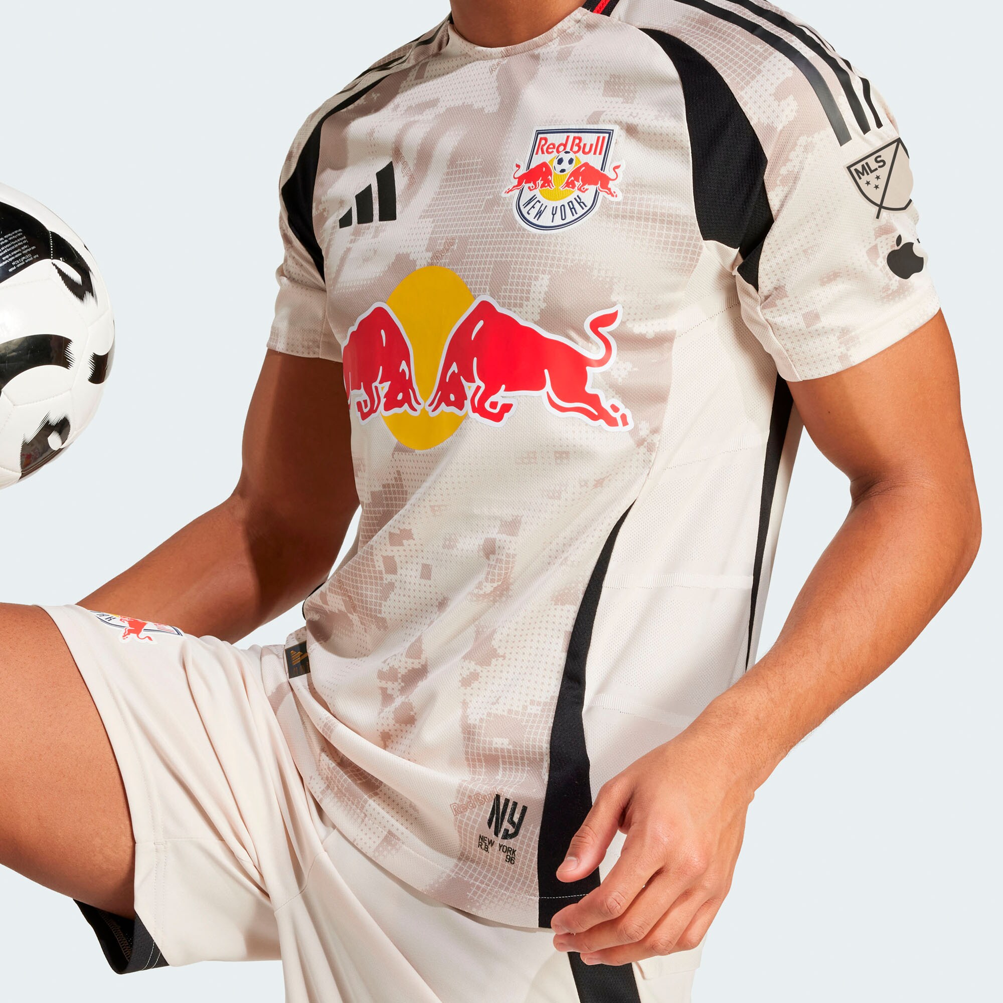 [SJH] New York Red Bulls 2025 Stone Kit Authentic Jersey - Tan
