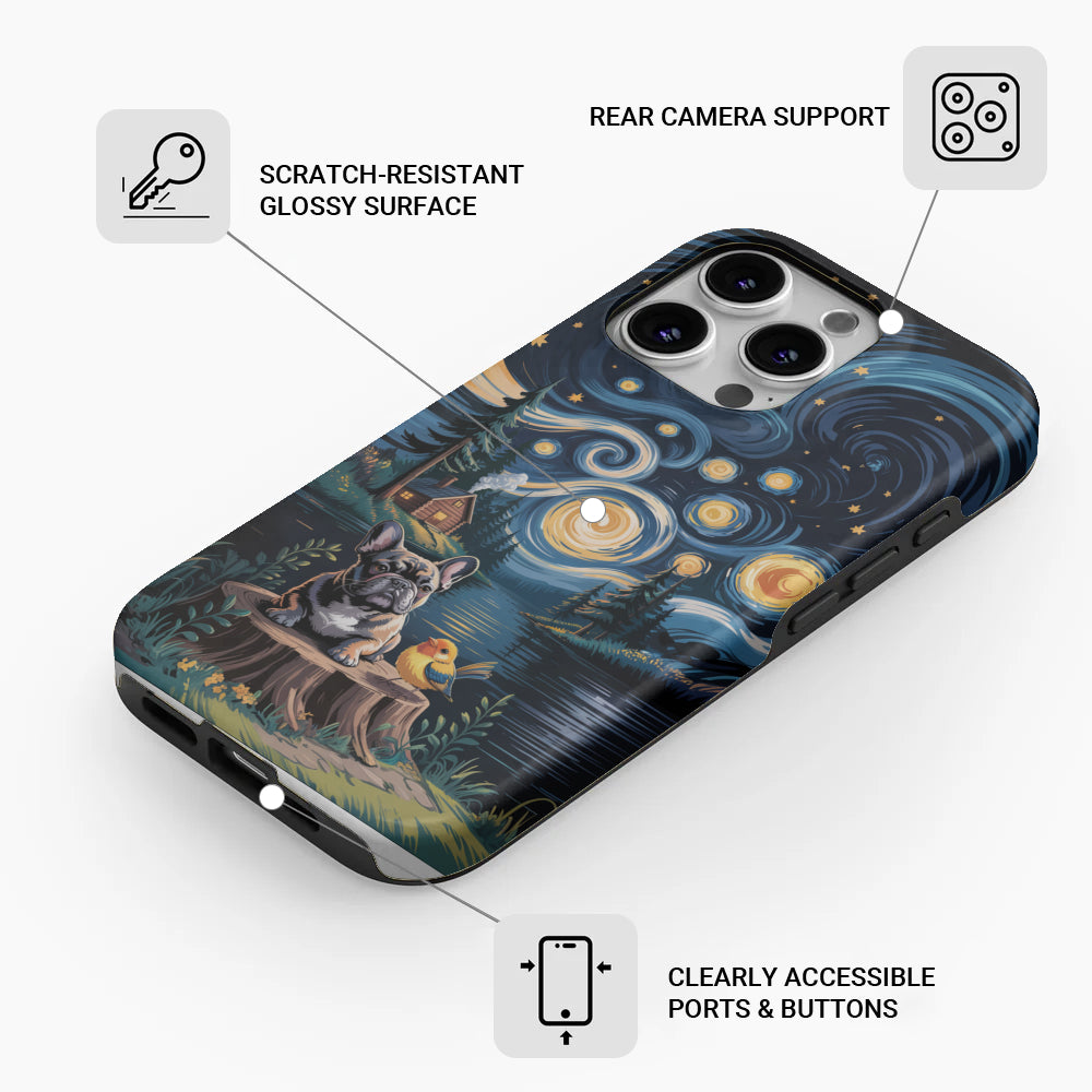 Street-Ready Stylish Beau - Dual-layer Iphone Case for Fashion Lovers