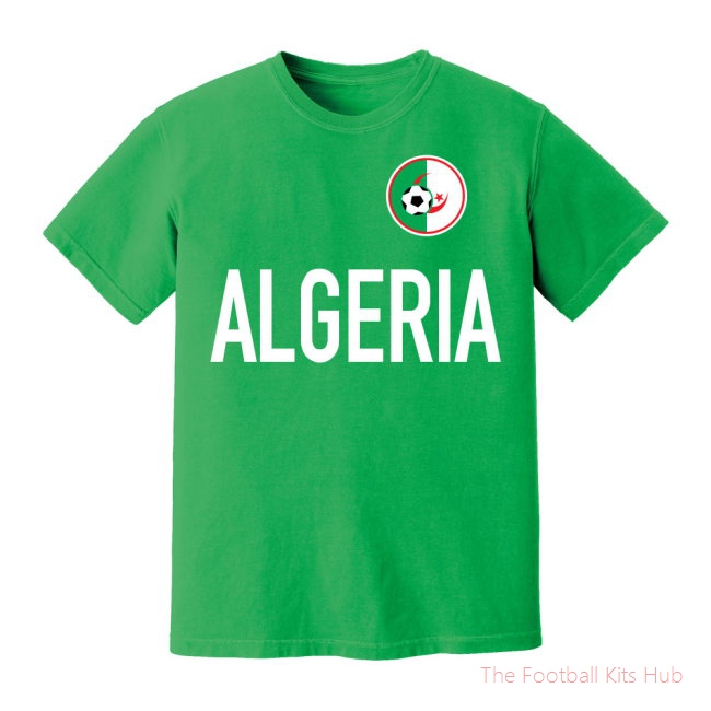 Algeria National Team Text T-Shirt (Green)