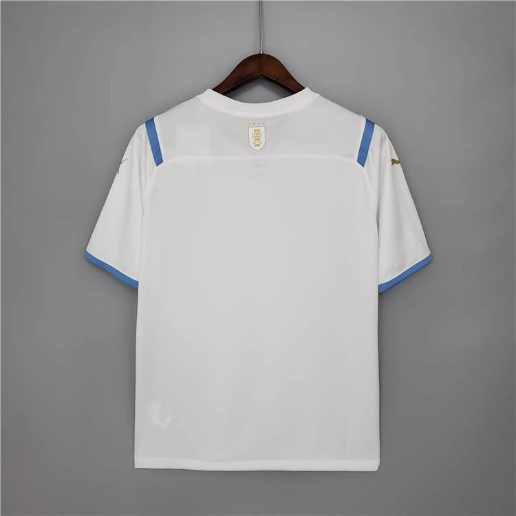 Uruguay 2021 Away Kit White Soccer Jersey Football Shirt - Official