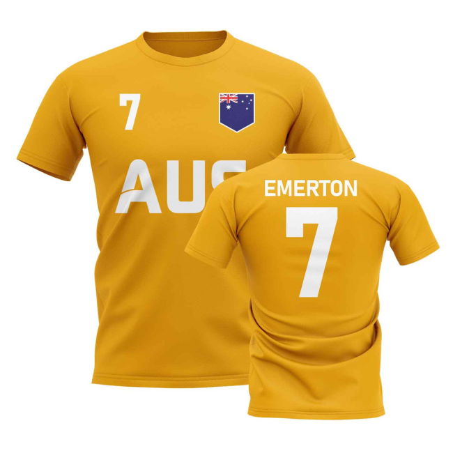 National Brett Emerton Country Code Hero T-Shirt (Gold)