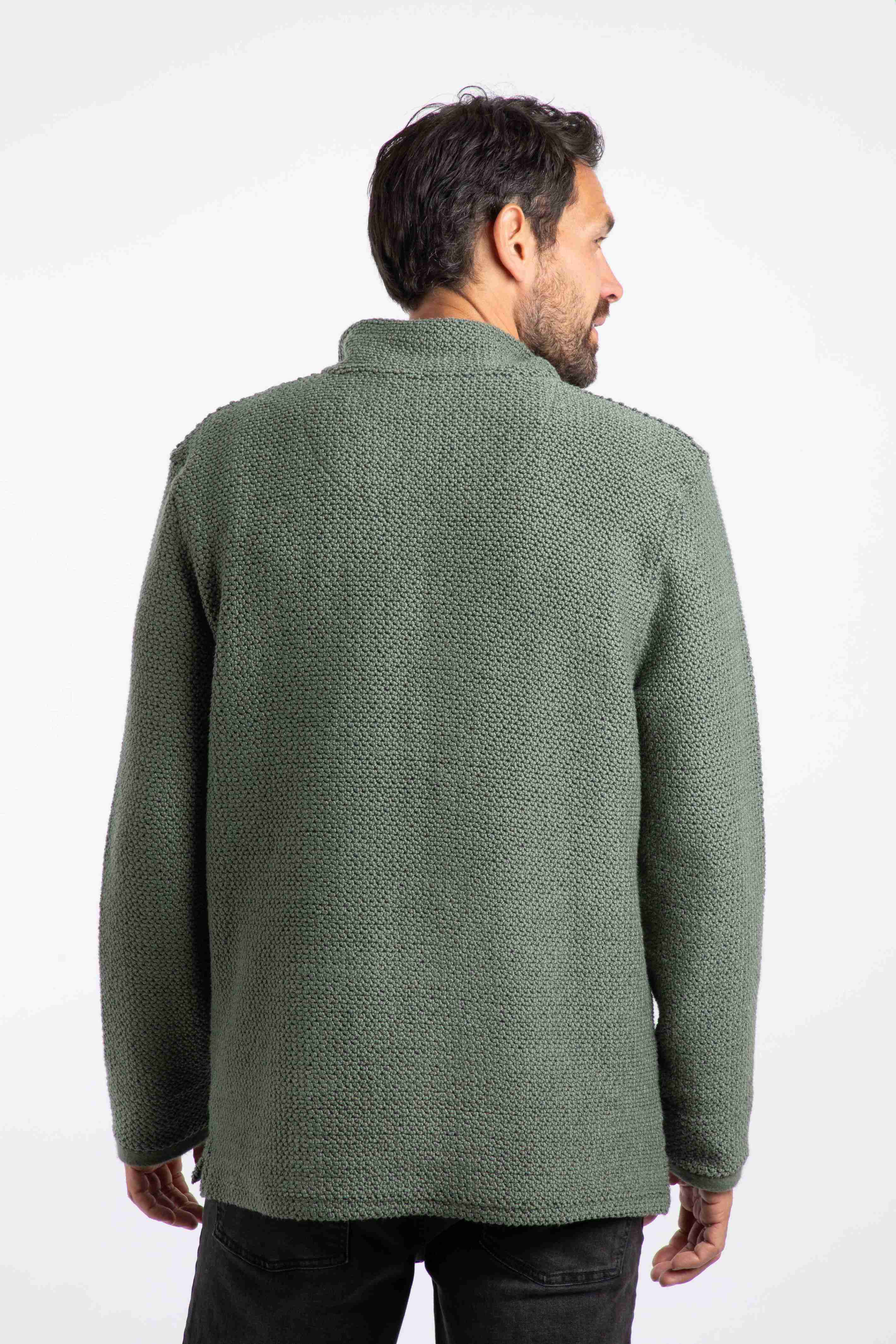 Cruiser 1/4 Zip Macaroni Sweatshirt Army Green