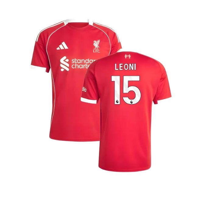 Liverpool 2025-20 Home Football Shirt Leoni 15 Edition L M S