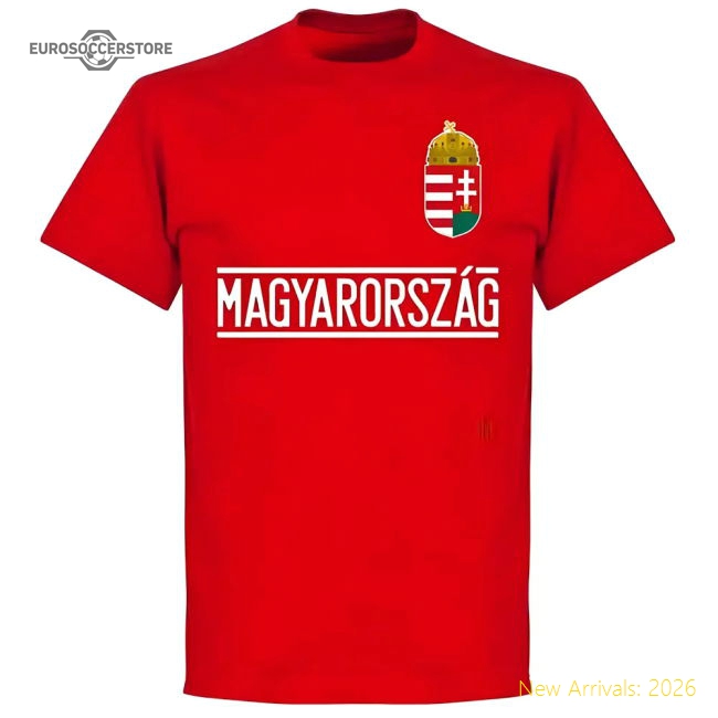 Hungary Puskas 10 Team T-Shirt - Red
