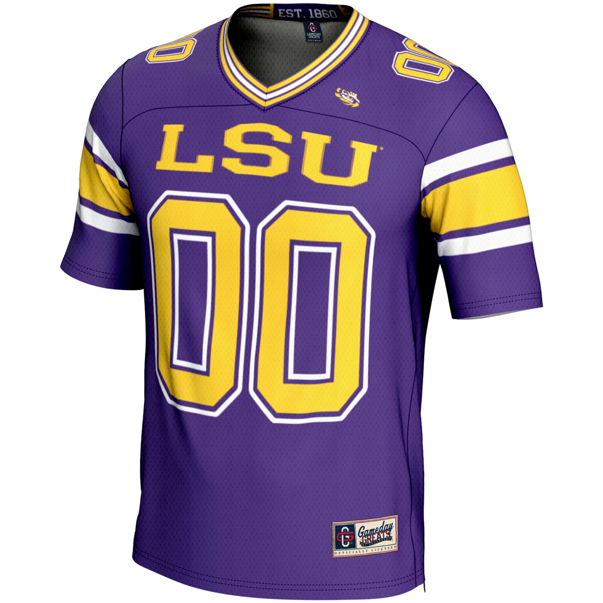 LSU Tigers GameDay Greats Youth NIL Pick-A-Player Football Jersey - Purple