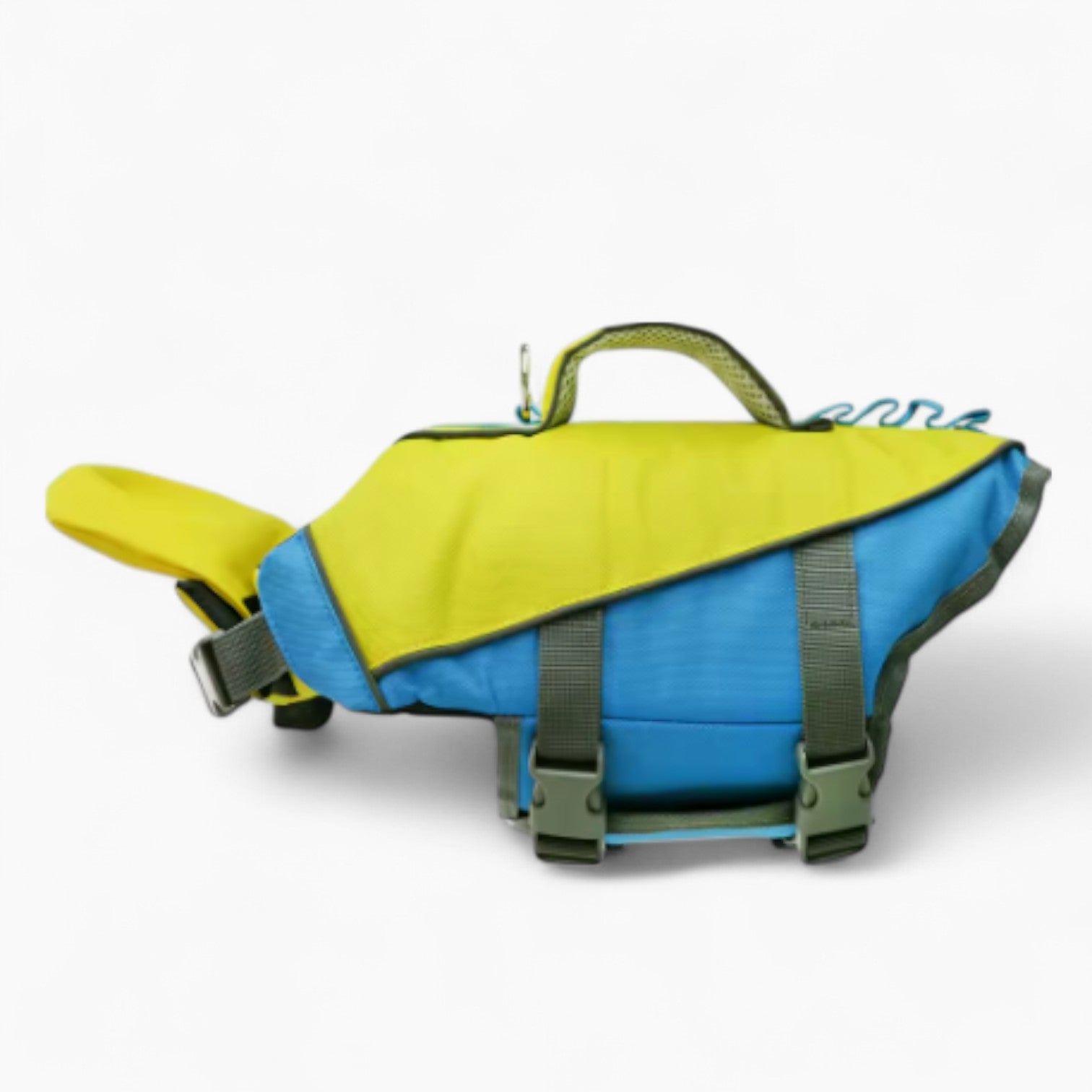 Frenchie Lifesaver Jacket – High-Visibility Floatation Vest with Rescue Handle