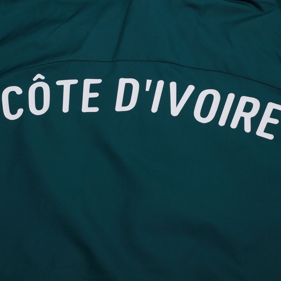 Ivory Coast Jacket Pre Match Woven Anthem Africa Cup of Nations 2025 - Green/Rickie Orange