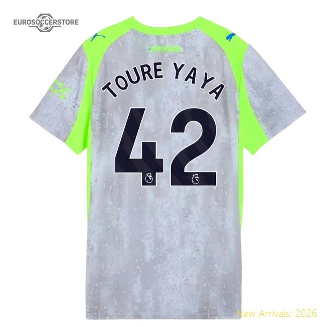 Top-Grade 2025-2026 Man City Third Shirt Womens Toure Yaya 42