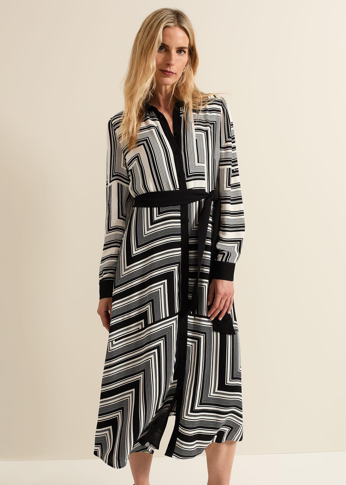 Pia Striped Midaxi Dress