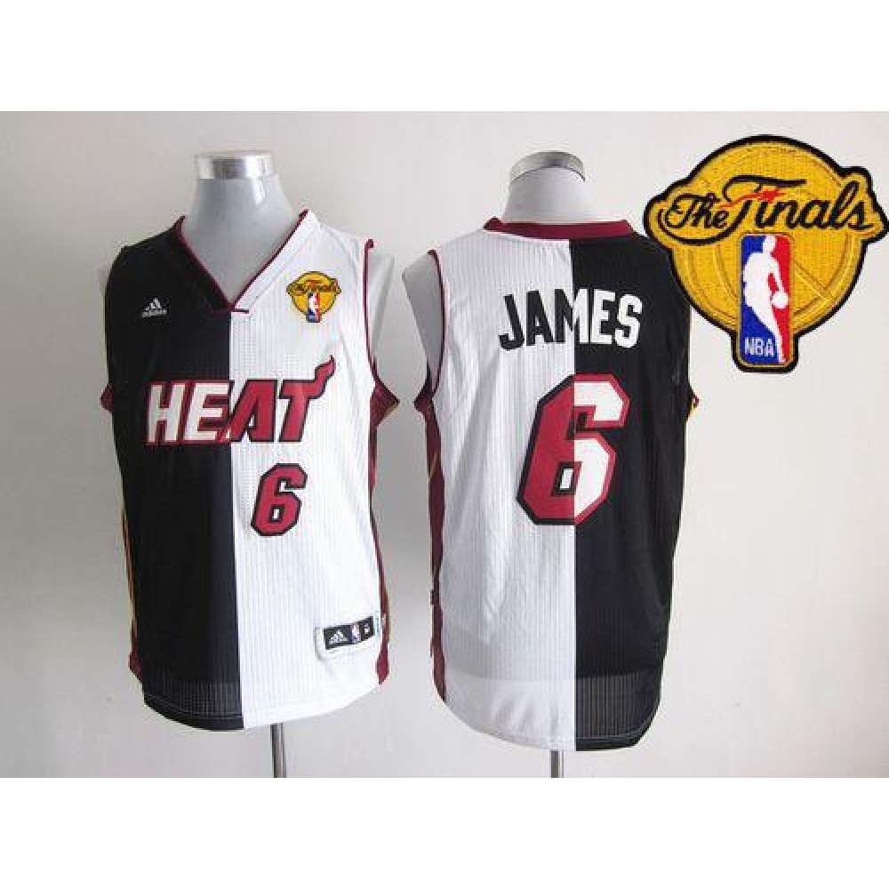 Contemporary Men's Miami Heat #6 LeBron White Basketball Jersey