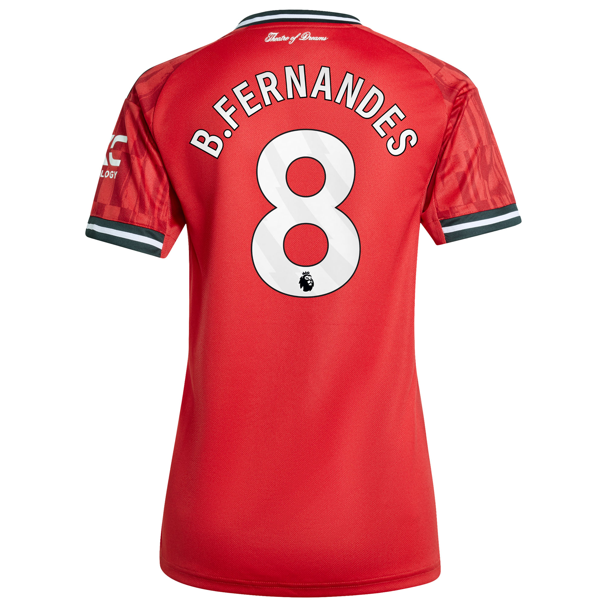 [SJH] Bruno Fernandes Manchester United Women's Home 2025/26 Replica Player Jersey - Red