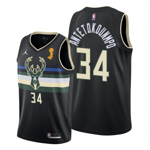 Bucks Black Giannis Antetokounmpo #34 Jersey - Budget-Friendly