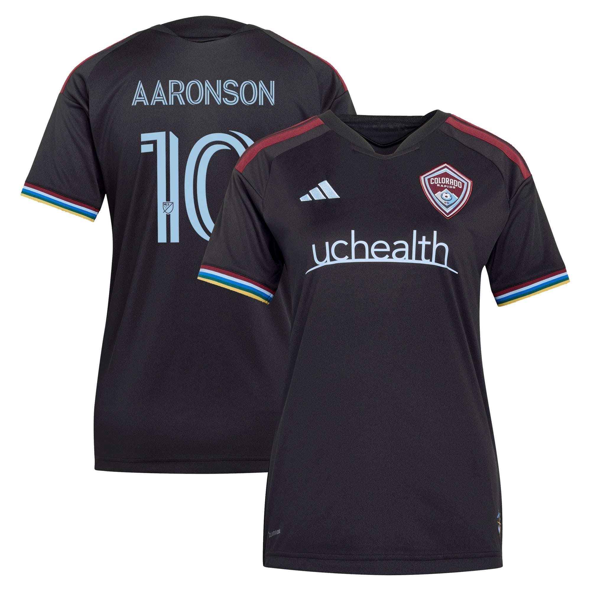 [LK] Paxten Aaronson Colorado Rapids Women's 2026 Colorful Colorado Replica Jersey - Black