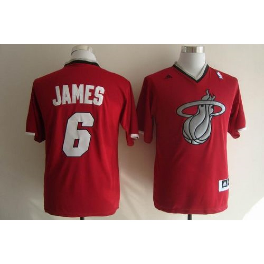 Fan Favorite Budget-Friendly Men's Heat #6 LeBron Red Basketball Jersey