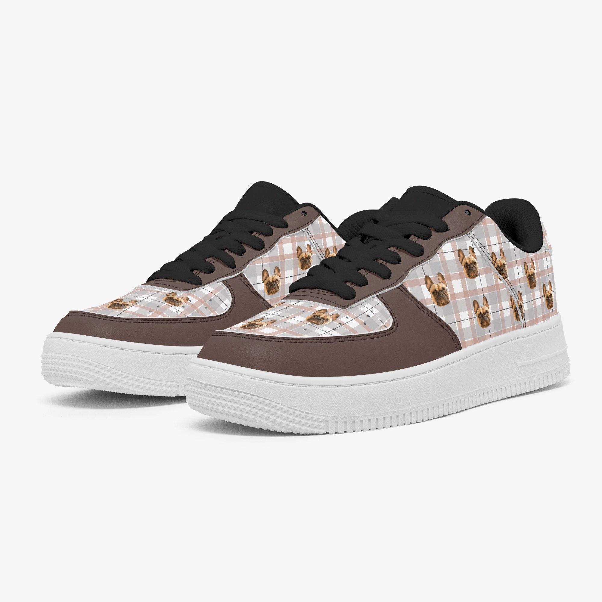 Personalized Low-top Leather Sneakers For Dog Lovers | Premium Quality